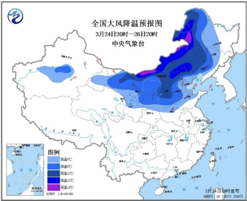 较强冷空气将影响我国大部 公众需谨防感冒等呼吸疾病