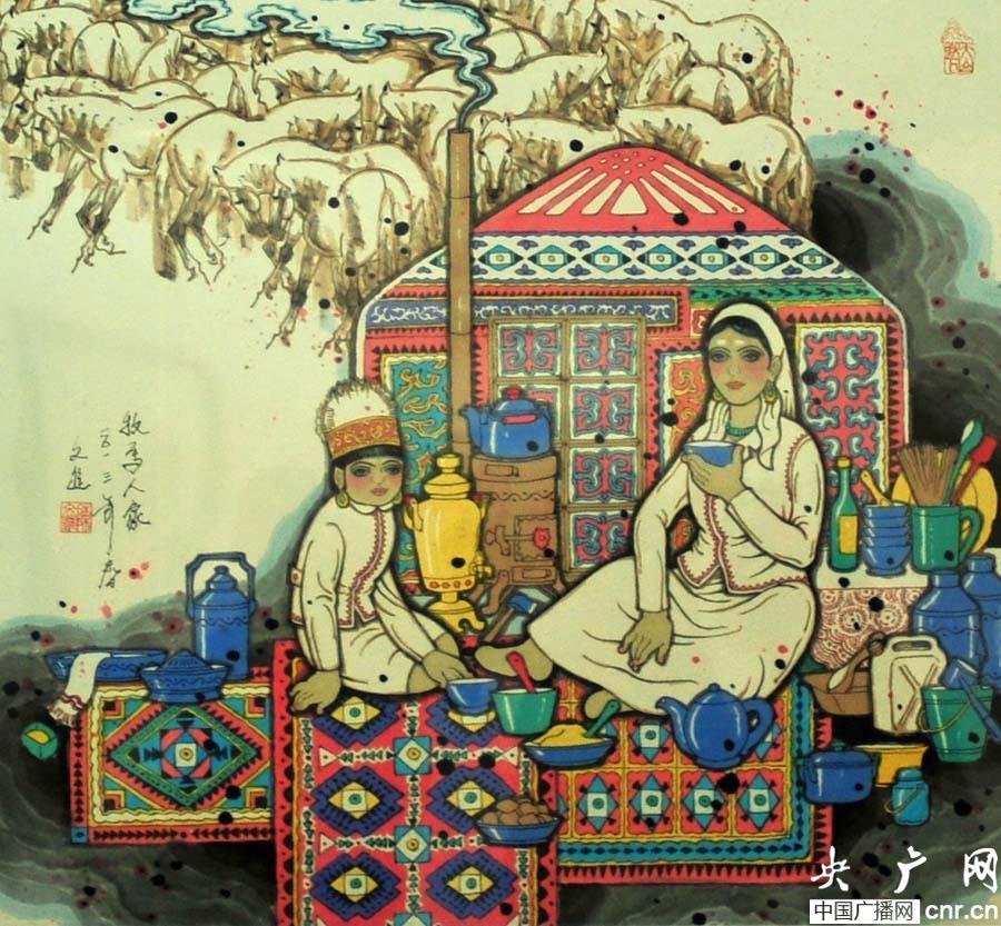 大美天山·新疆中国画全国行画展之新疆风情系列