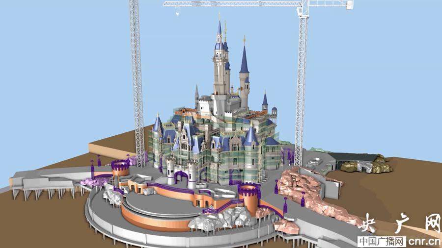 上海迪士尼乐园城堡运用BIM创新技术提升工程