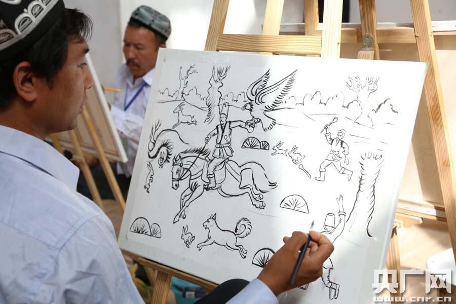 新疆喀什举办家乡美·祖国好农民画大赛