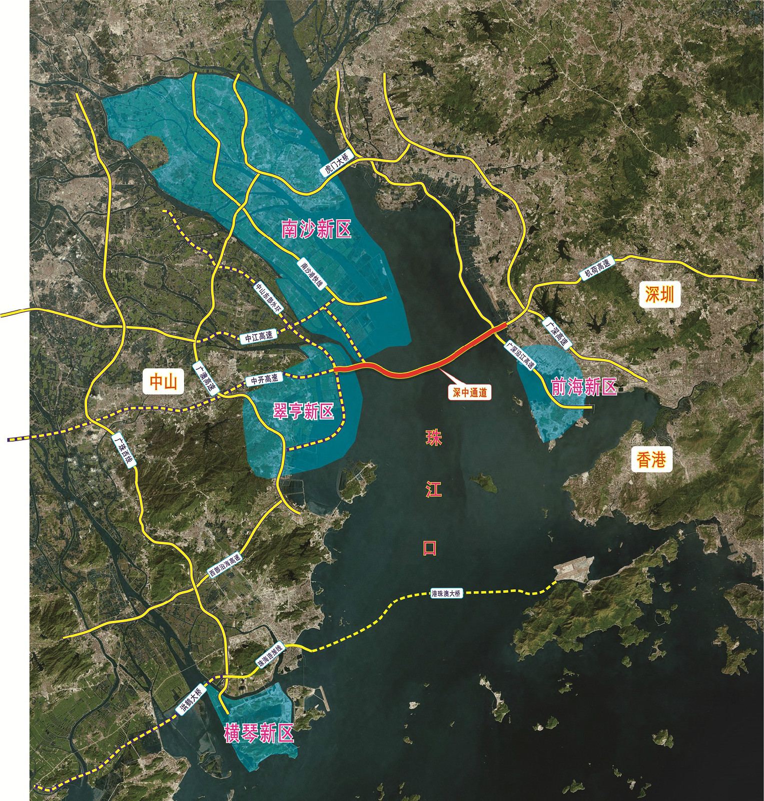 深中通道正式开建 珠江两岸车程有望缩至20分钟