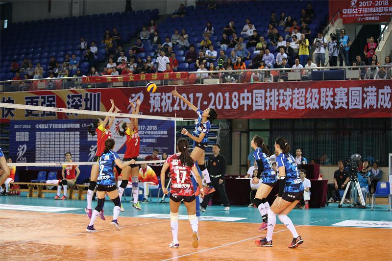 2017-2018赛季中国女排超级联赛深圳赛区开赛