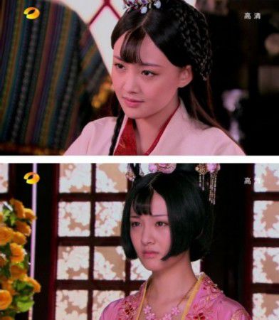 郑爽扮演(少年)太平公主和安定公主。