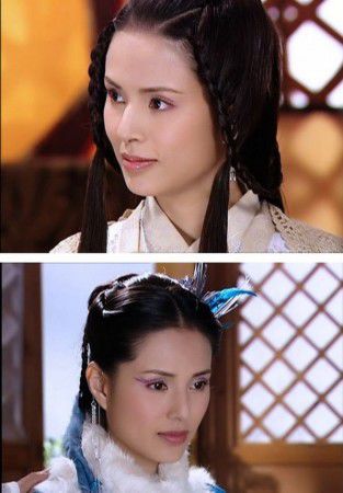 《武当》李若彤扮演沈蓉和雪鹰。