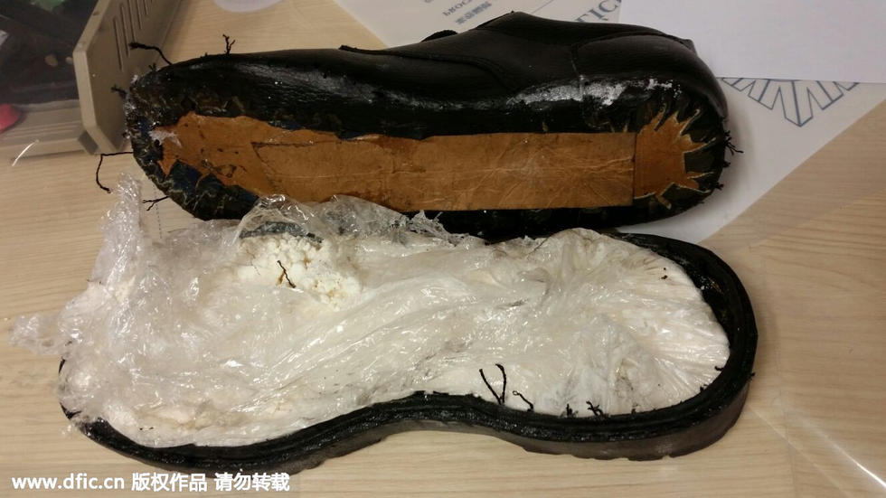 澳门警方抓获鞋底藏毒男子 赃物价值300万
