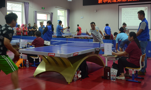 社区乒乓球邀请赛在北京通州举行