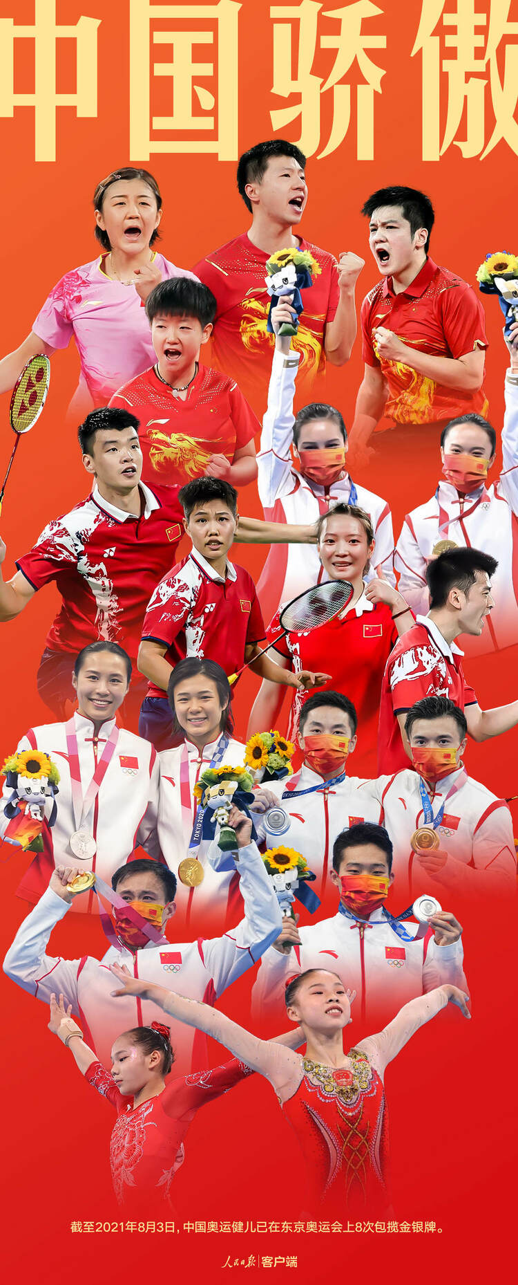 包揽金银X8，中国健儿yyds！