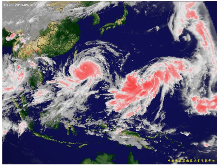 超强台风天兔高清卫星云图