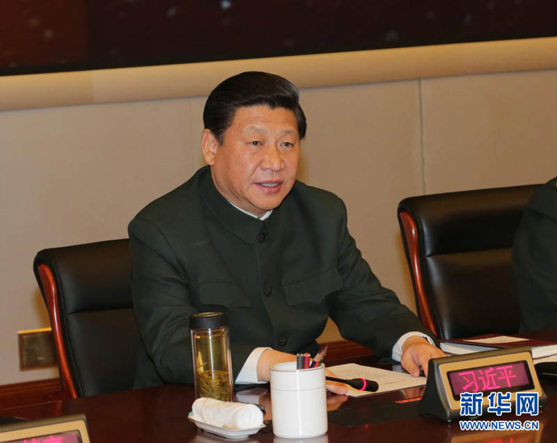 2013年1月29日，习近平到武警部队视察。李刚 摄