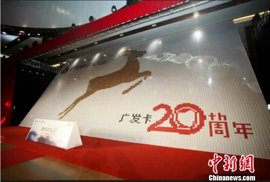 广州现世界最大银行卡拼图 获吉尼斯世界纪录