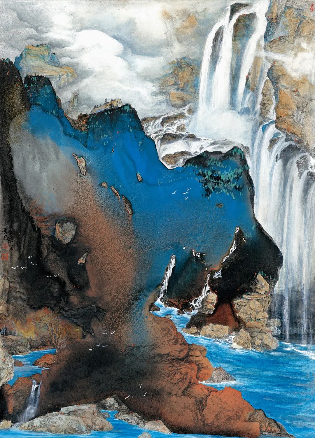 《如果有天堂》    设色银笺    108cm×78cm